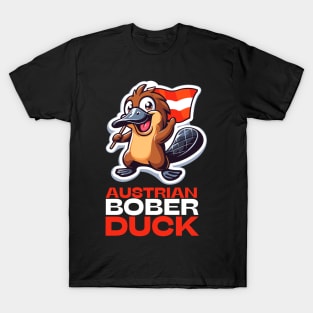 Austrian Bober Duck | Funny Platypus Humor | Bóbr | Polish Beaver | Meme from Poland | Slav | Slavic T-Shirt